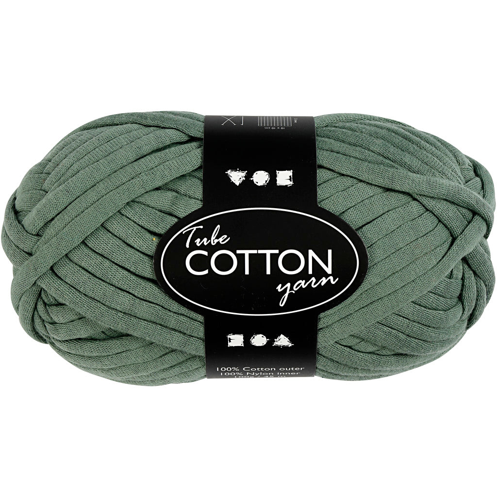Creativ Company Textilgarn, L: 45 m, dunkelgrün, 100 gr 1 Knäuel