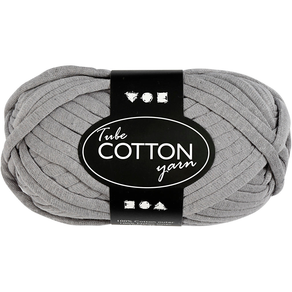 Creativ Company Textilgarn, L: 45 m, grau, 100 gr 1 Knäuel