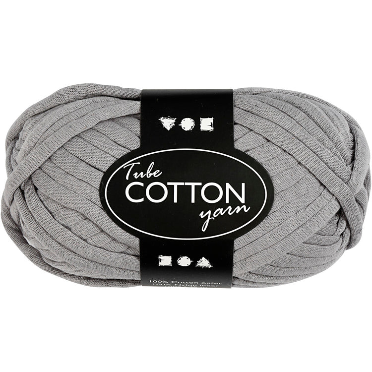 Creativ Company Textilgarn, L: 45 m, grau, 100 gr 1 Knäuel