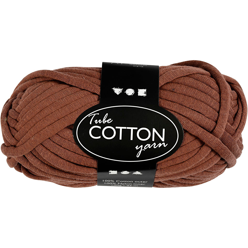 Creativ Company Textilgarn, L: 45 m, braun, 100 gr 1 Knäuel