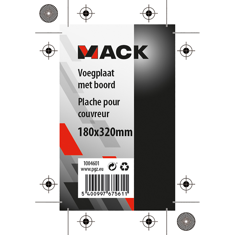Mack 1004601 - Verbindungsplatte mit Platte 180x320mm | 5 Stück