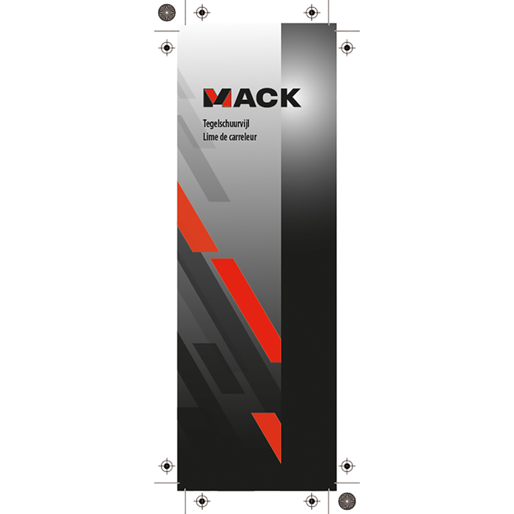 Mack 1004620 - Fliesenfeile halbrund 270mm | 3 Stück