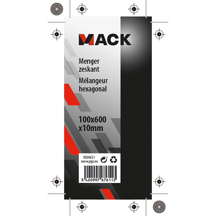 Mack 1004651 - Farbmischer 600x10x100mm 600x10x100mm | 3 Stück