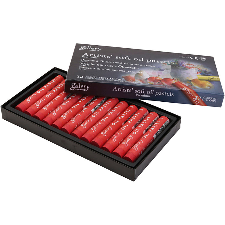 Galerie Ölpaste, L: 7 cm, d 11 mm, Dicke 11 mm, Scharlach, 12 Stück 1 Box