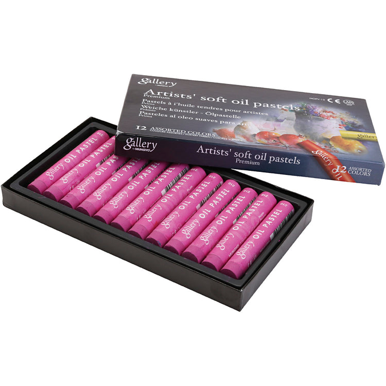 Gallery Ölpastell, L: 7 cm, D 11 mm, Stärke 11 mm, lila, 12 Stück 1 Box
