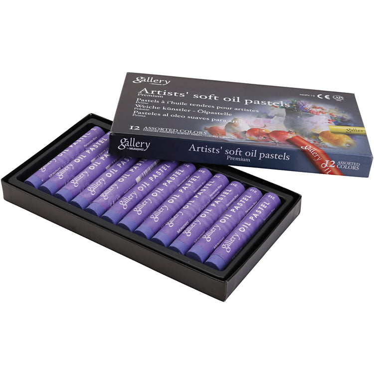 Galerie Ölpaste, L: 7 cm, d 11 mm, Dicke 11 mm, Violett, 12 Stück 1 Box