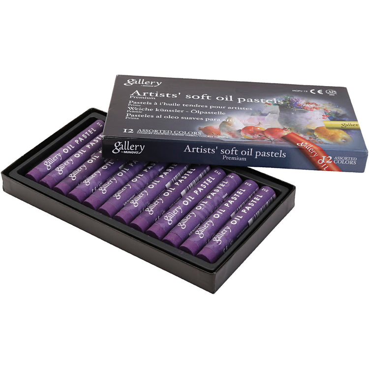 Galerie Ölpaste, L: 7 cm, d 11 mm, Dicke 11 mm, Violett, 12 Stück 1 Box
