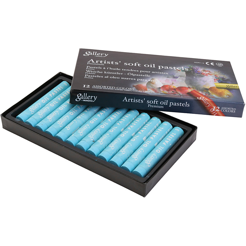 Galerie Ölpaste, L: 7 cm, d 11 mm, Dicke 11 mm, Türkis, 12 Stück 1 Box