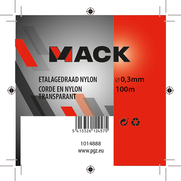 Mack 1014888 – Display-Draht-Nylonrolle 0,3 mm 100 m | 10 Stück