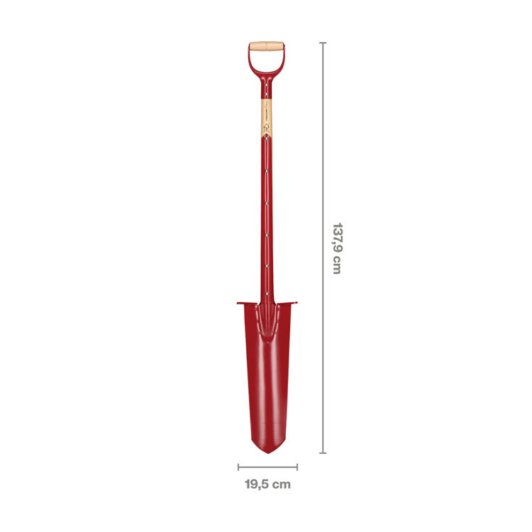 Fiskars 1072002 – Classic Pro Entwässerungsspaten FSC | 2 Stk