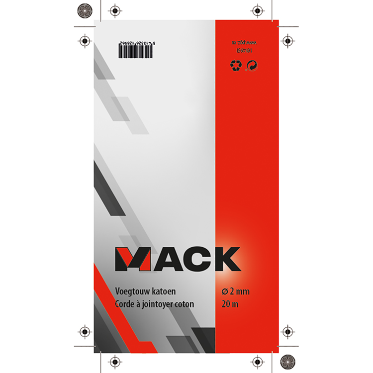 Mack 1014951 - Baumwoll-Verbindungsseil 2mm-20m | 5 Stück
