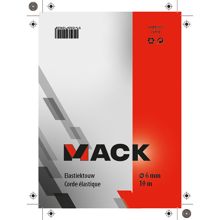Mack 1014961 - elastische Seillitze 6mm 10m | 5 Stück