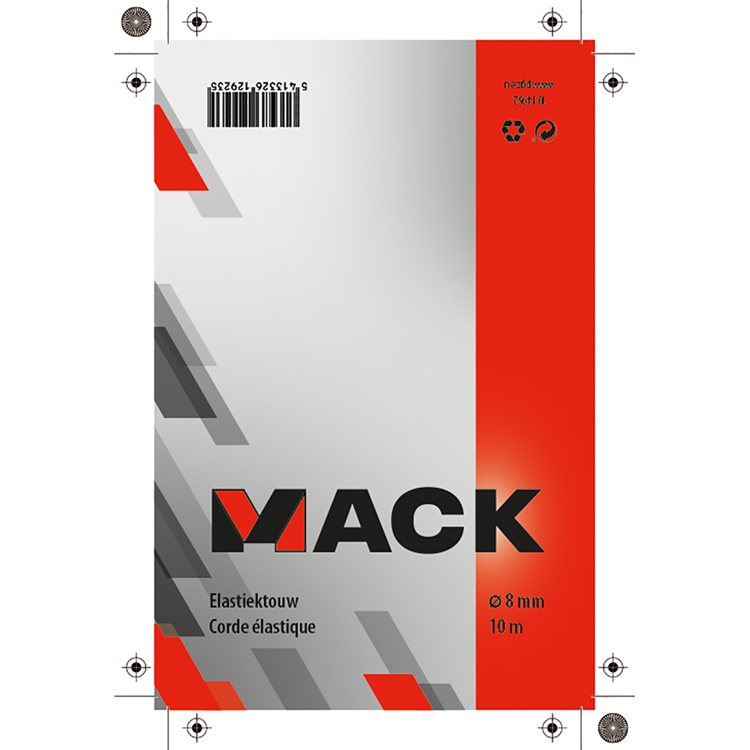 Mack 1014962 - elastische Seillitze 8mm 10m | 5 Stück