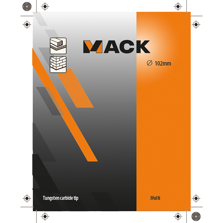 Mack 1018355 - Lochsäge Multi TCT ø 102mm | 3 Stück