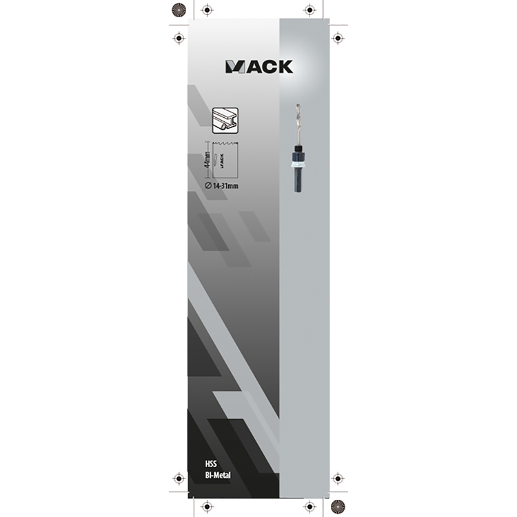 Mack 1018364 - Lochsägenhalter Schnellverschluss ø 14-30mm | 3 Stück