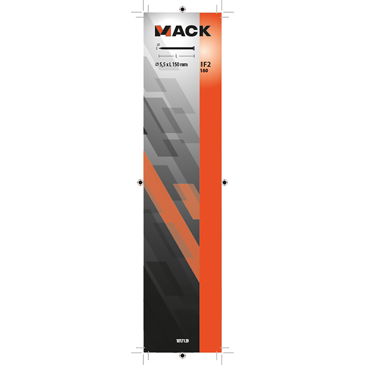 Mack 1017129 - Flachkopfnagel 180 gr 5,5 x 150 mm | 5 Stück