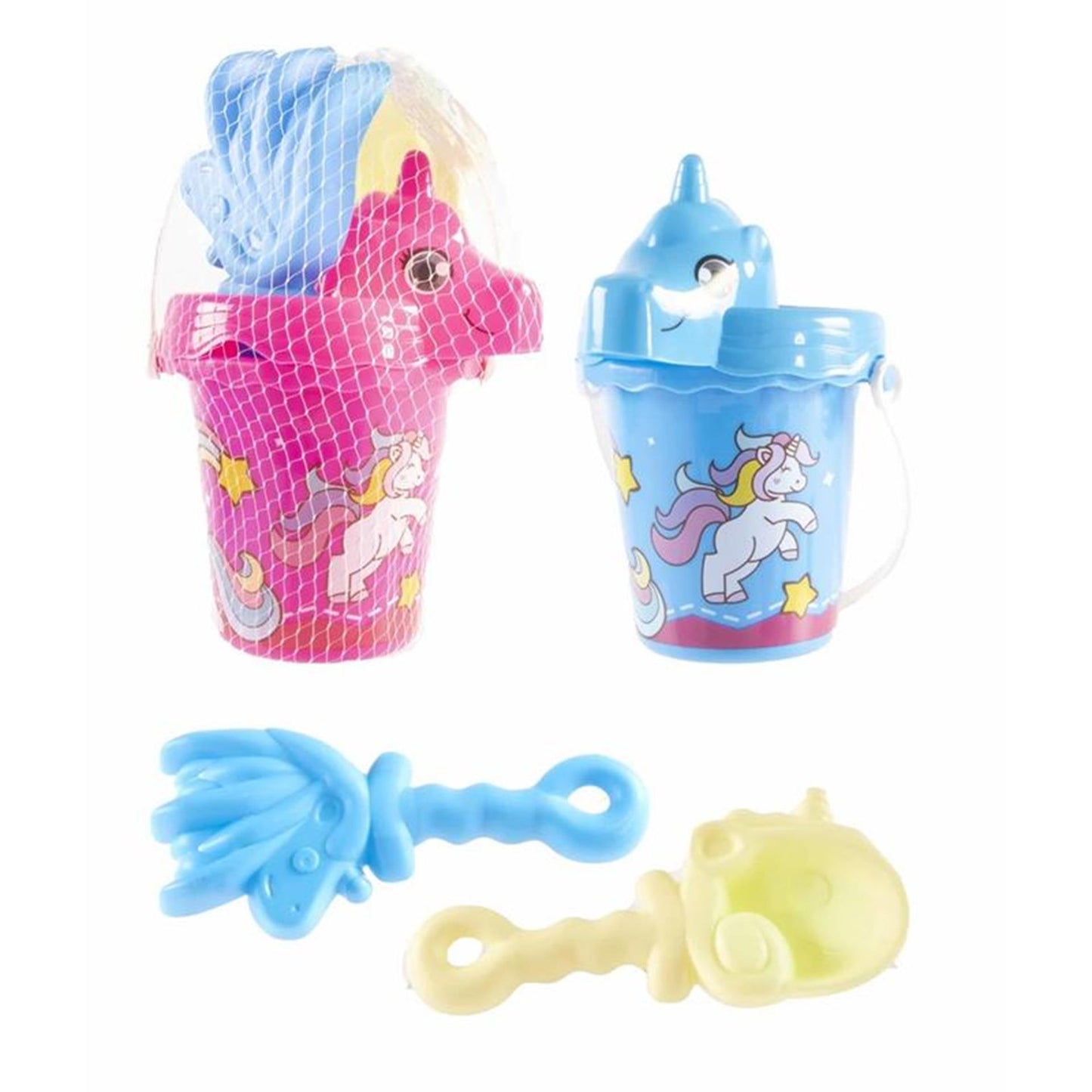 Eimerset Einhorn 21cm 4-teilig