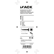 Mack 1017289 – Chip-Schraubenkopf zur Selbstmontage, gelb plattiert, 24 Stück, 3,5 x 35 mm | 10 Stück - afbeelding 4