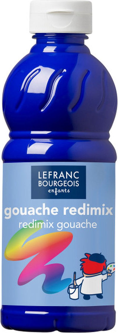 Lefranc Bourgeois L B Gouachefarbe Redimix Brillantblau 500 ml