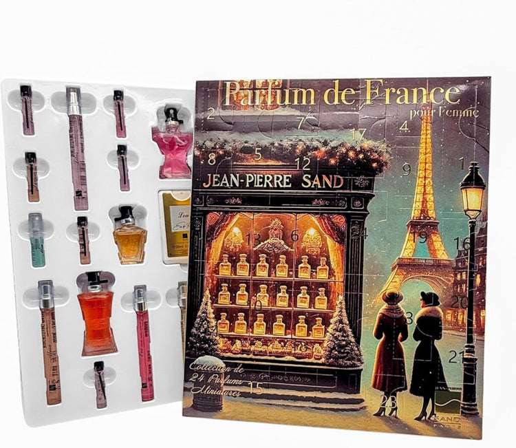 Jean-Pierre Sand Parfum de France für Damen 24-teiliger Parfüm-Adventskalender