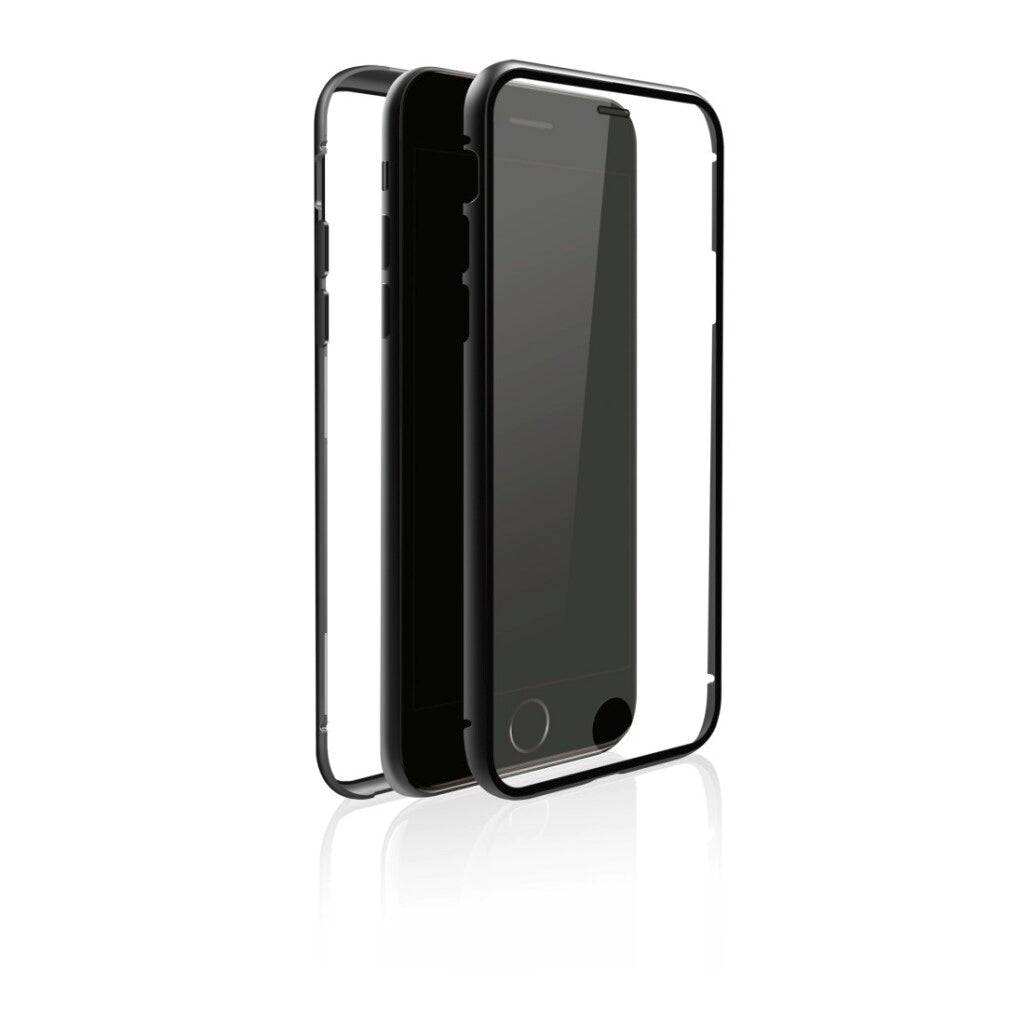 Schwarzes Gestein schwarz Abdeckung 360 ° Glas iPhone 7 8 Schwarz