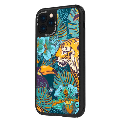 Weiße Diamanten weiße Diamanten abdecken Tiger iPhone 11