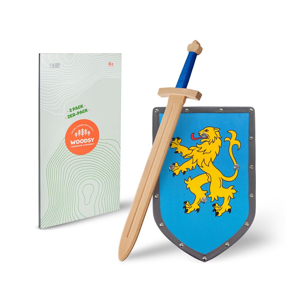 Woodsy Holzschwert mit Schild. 4+