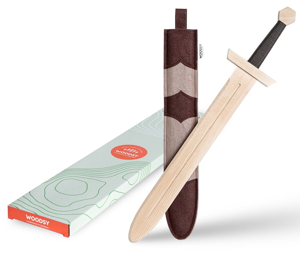 Holziges Großschwert aus Holz. 57,5x12x5cm