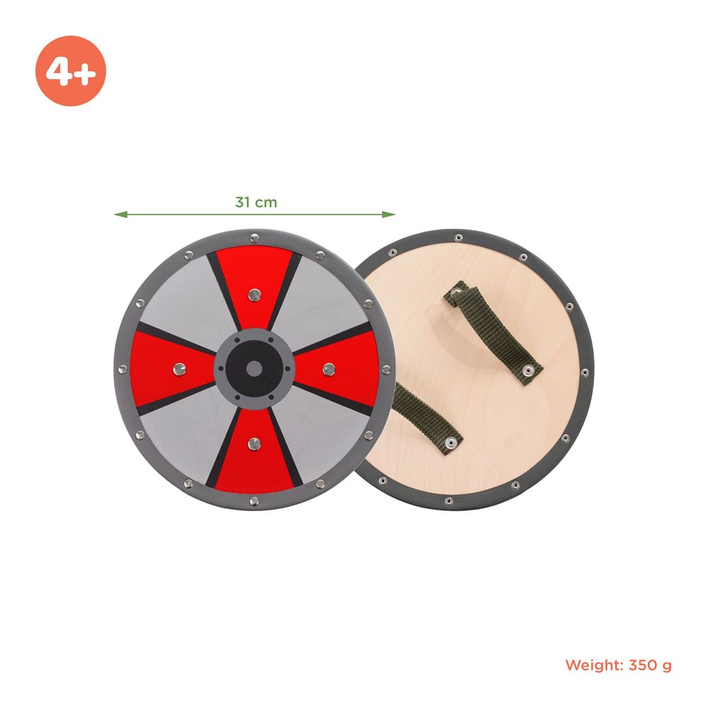 Woodsy wooden shield, round. 31 cm.