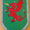 Woodsy Holzschild Drache grün. 26x39