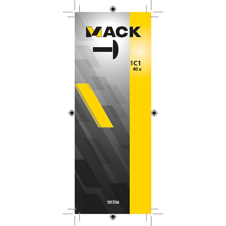 Mack 1017336 - Abdeckkappe Kunststoff beige 40 Stück | 10 Stück