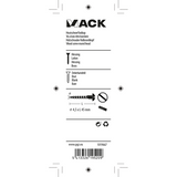Mack 1019667 - Holzschraube Linsenkopf Messing 4 Stück 4,5 x 45 mm | 10 Stück - afbeelding 4