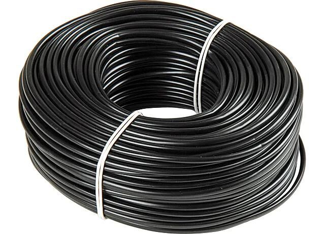 Herhth+Bussen Isolierrohre 3 mm 50 m weiche PVC Schwarz