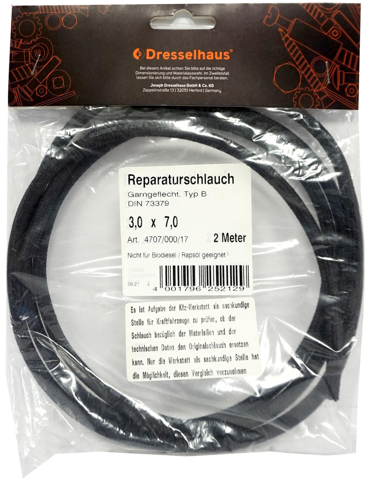 Kleiderhaus Kraftstoffschlauch 5.0x10.0 Dresselh. 4707 2m