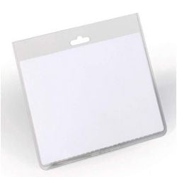 Namensschild langlebig 8135 90x60mm transparent geschlossen