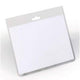 Namensschild langlebig 8135 90x60mm transparent geschlossen