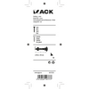 Mack 1017570 – Holzschraube + Mutter aus verzinktem Stahl, 7 Stück, M6 x 40 mm | 5 Stück