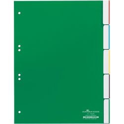 Registerblätter 6220 PVC A4 230x297mm 5 Registerblätter grün