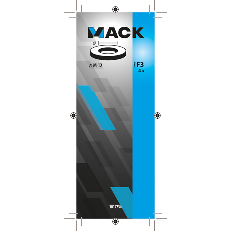 Mack 1017734 – Unterlegscheibe Nylon 4 Stück M12 | 10 Stück