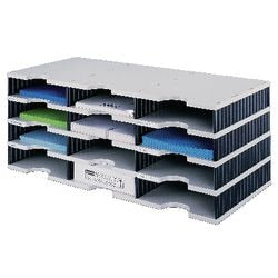Sortierstation Styro 723x331x293mm grau schwarz
