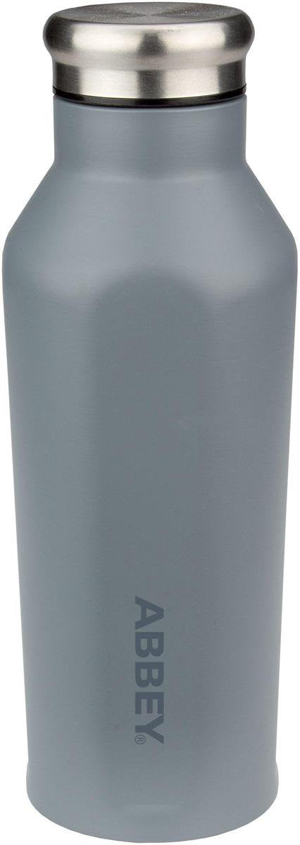 Abbey Camp Abbey Doppelwandige Trinkflasche – 0,35 l – Grausilber – Edelstahl