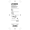 Mack 1017810 – metrischer Schraubhaken + Mutter verzinkt 4 Stück M5 x 50 mm | 10 Stück