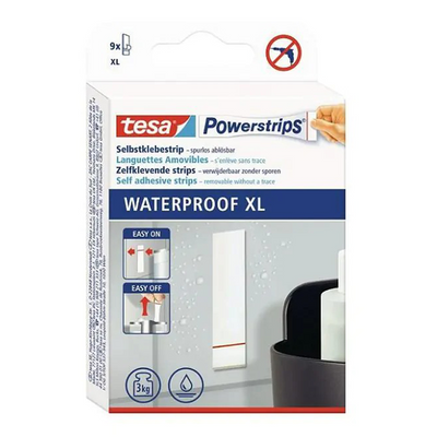 Tesa 1072295 - Steckdosenleisten wasserdicht XL wasserbeständig | 15 Stück