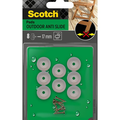 3m 1070710 - Scotch® Outdoor Anti-Rutsch-Pads zum Schrauben klar ø 17 mm | 16 Stück