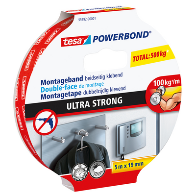 Tesa 1039440 – Pwrbond-Montageband 5:19 mm | 10 Stück