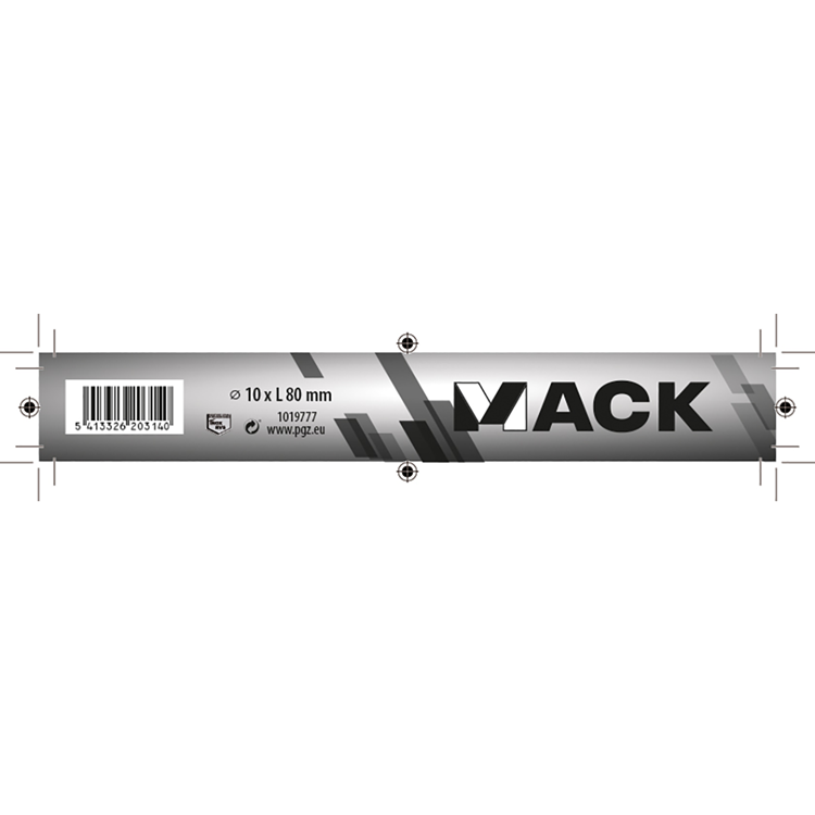 Mack 1019777 - Holzgewindebolzen Edelstahl 1 Stück 10 x 80 mm | 10 Stück