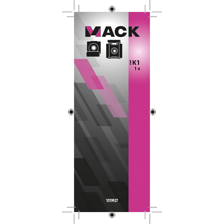 Mack 1019927 - Spiegelhalter-Set 1 Stk. | 5 Stück