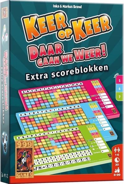 999Games Score Blocks Zeit- und Zeitstufe 5 6 7 Papier 3 Teile