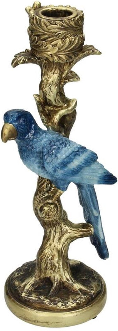 HD Collection Kerzenständer Vogel Polyresin 11x9x26cm