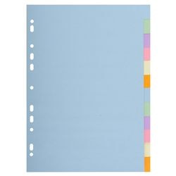 Tabs Forever Exacompta Karton A4, sortiert, 12 Tabs